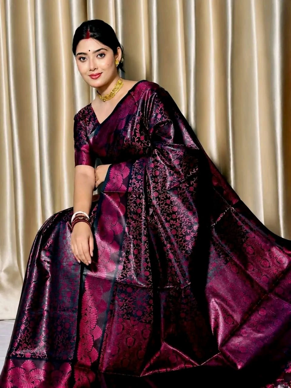 Royal Benaroshi Katan Saree