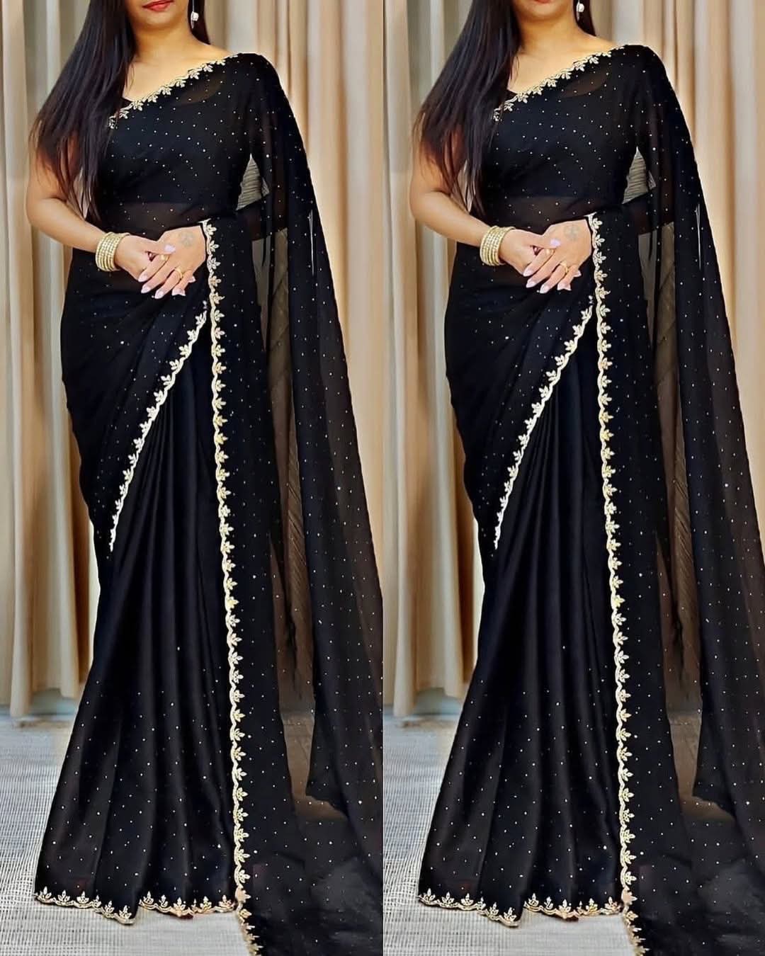 Georgette Sharee with Blouse Piece